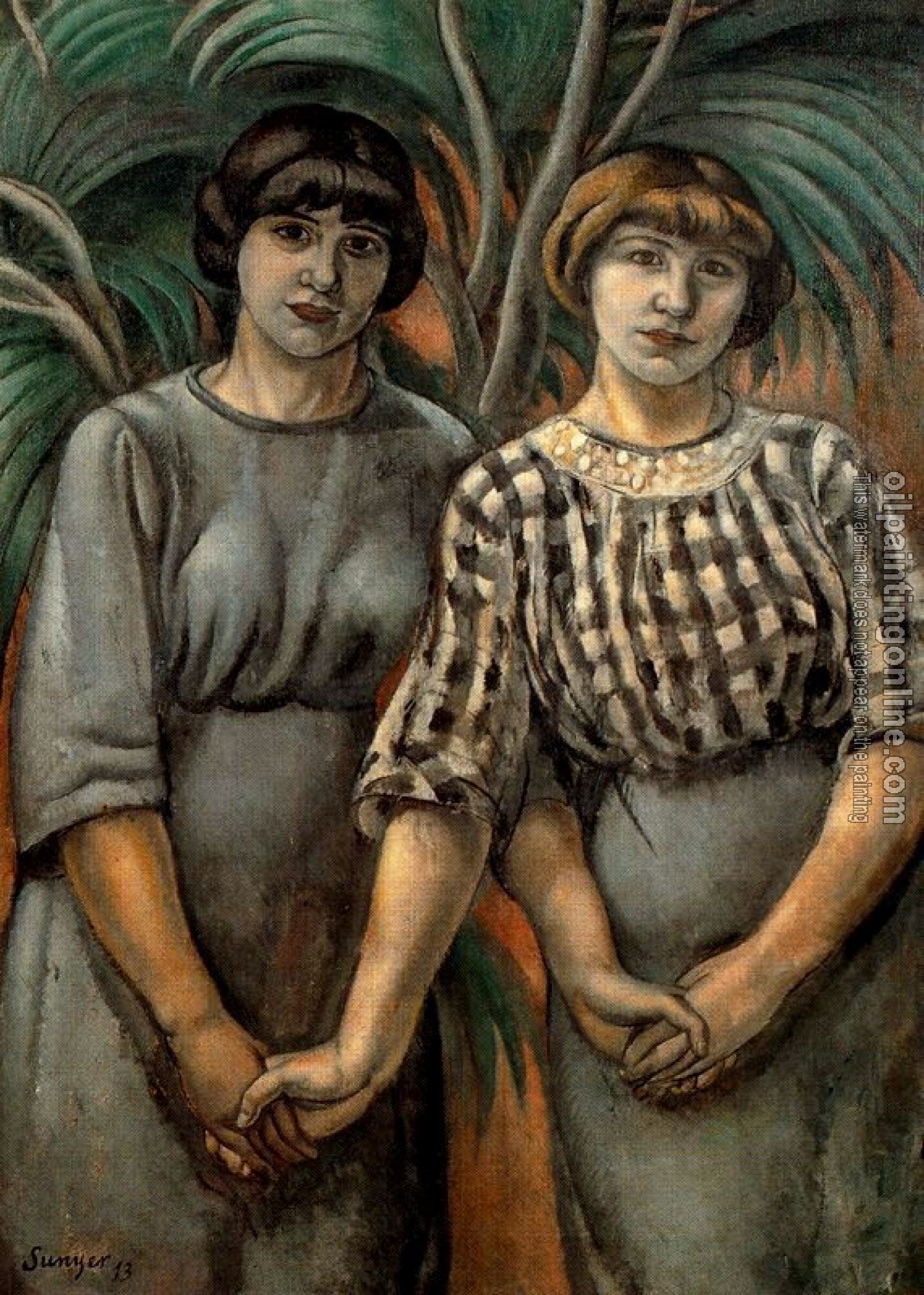 Joaquim Sunyer de Miro - Las hermanas Ribas